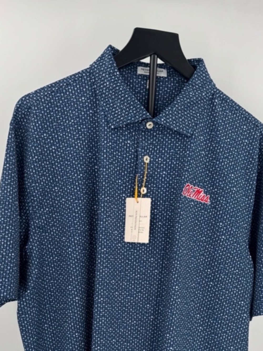 OXFORD! Peter Millar Ole Miss "Sidecar Cocktail" Performance Polo! Large - NWT